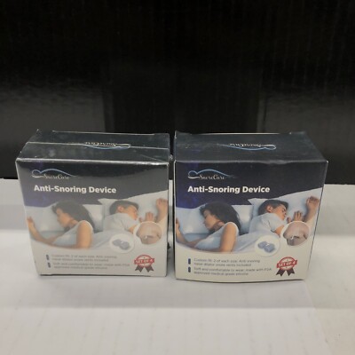 2 X SnoreCare Reusable Anti-Snoring Vent Device for Nose During Sleep ...