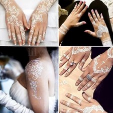 Tattoo White Lace Hand Temporary Tattoo Sticker Waterproof Long Lasting Women