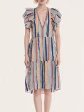 NWOT Ulla Johnson Striped Midi Length dress
