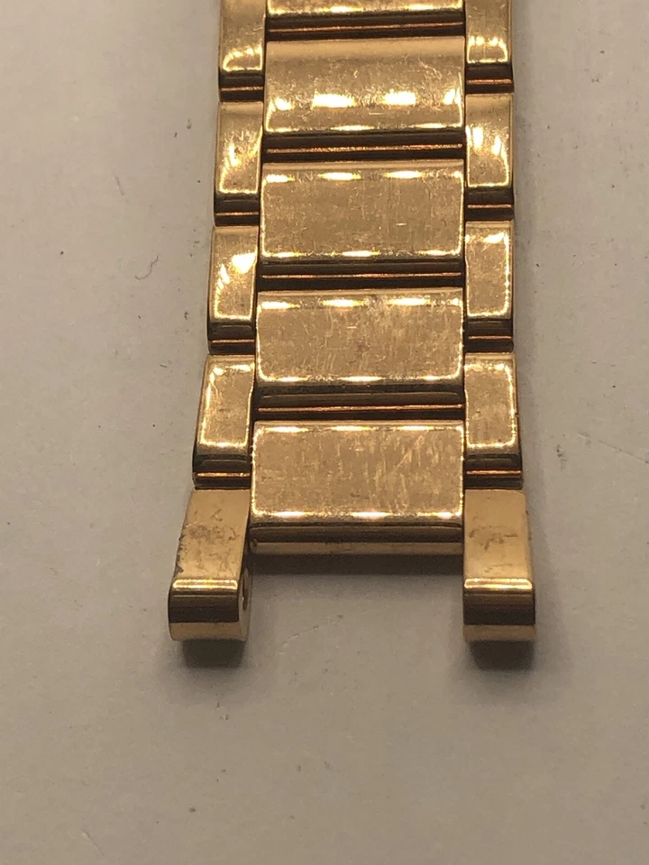 Piezas de reloj Michael Kors correa completa cierre de eslabones tono oro rosa sin alfileres 18 mm PJ335 Foto 3 de 4