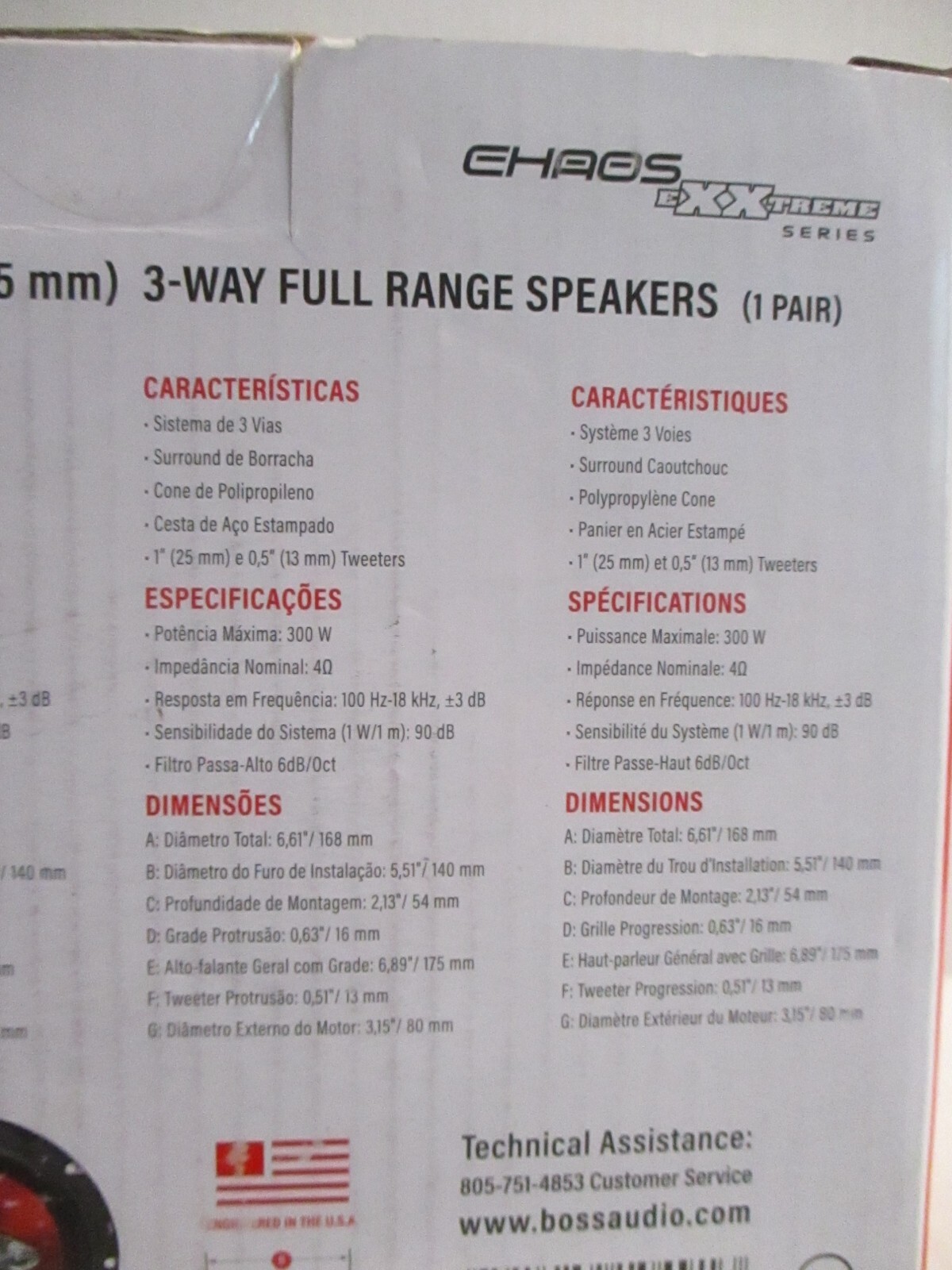 BOSS CH6530 Car Speakers 300 Watts 150 Watts Each, 6.5" Full Range 3