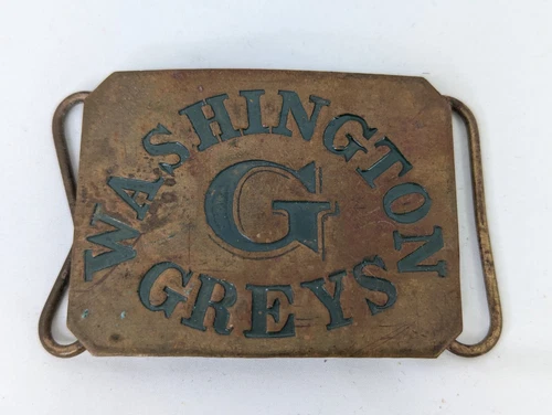 Washington Greys G Belt Buckle 198 Civil War Reproduction