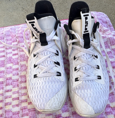 Nike LeBron Witness 5 CQ9380-101 White Black Men's Basketball Sneakers Mesh