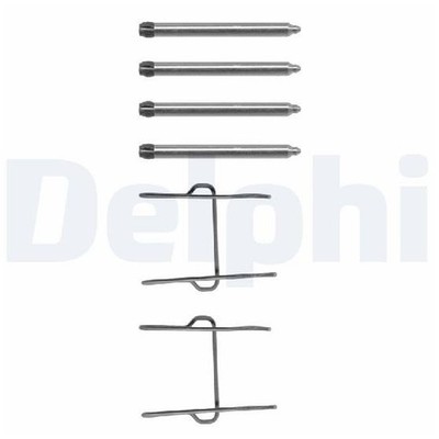 Delphi Zubehörsatz Bremsklötze 25027558 Bremsbeläge 95619603