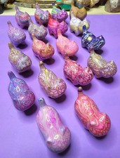 Special Daqi Cats Lacquer Painted Sandalwood - Pink  Purple Mostly