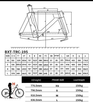 自転車本体 Dox speed frame size small BXT TRC-195 Carbon T1000 Lightweight Track Frameset Doodle LOGO