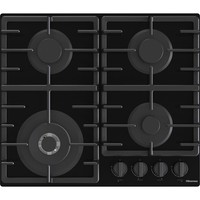 Hisense GG663BHF Built In 60cm 4 Burners Black Gas Hob