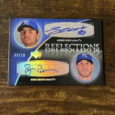 2007 UD Exquisite Rookie Signatures  Reflections Ryan Braun Joakim Soria /10 SSP