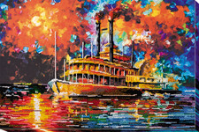 Bead Embroidery Kit "Мotorship" Stitching Handmade Beadwork