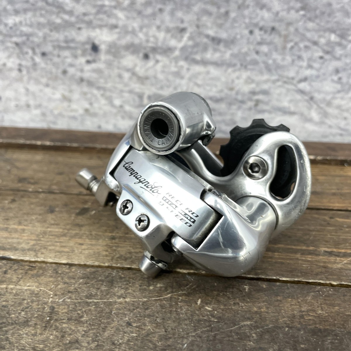 Vintage Campagnolo Record Rear Derailleur Titanium 9s Short Cage