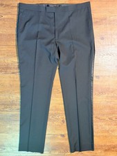 NWT Kenneth Cole Reaction 42x33 Black Tuxedo Pants Poly/Visc Blend