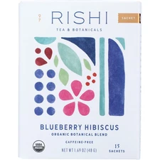 Rishi Tea Organic Botanical Blend Blueberry Hibiscus 15 Bags