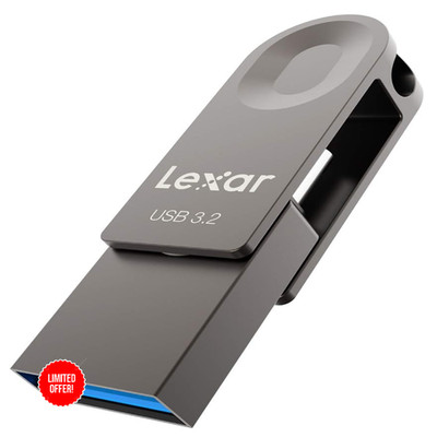 Lexar USB-Stick 128 GB USB C USB A 100 MB s Metall