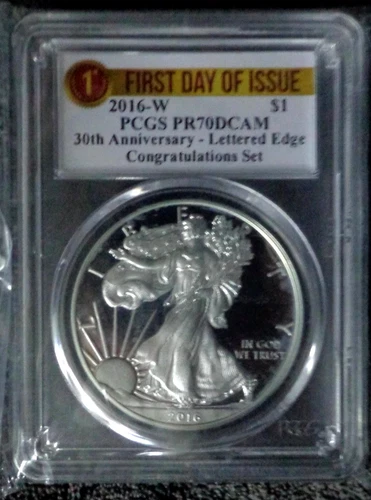 Photo of a 2016-W American Silver Eagle Proof from an eBay listing that sold on Jul 21, 2026
