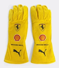 Ferrari 2025 F1 Kart Racing Gloves | Yellow