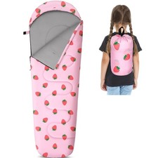 FIOBEE Kids Sleeping Bag for Girls Boys 3 Season Warm Cool Weather Youth Ca...