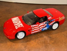 Maisto Marvel Captain America 1:24 2002 Chevrolet Corvette Z06 die-cast Car