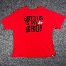 Ohio State Buckeyes Brutus is My Bro Red 4th and 1 T-Shirt Men's 2XL