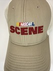 NASCAR SCENE Weekly Magazine Stock Car Racing Hat Cap Advertising NOS Flex — photo 2