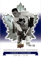 2017-18 UD Toronto Maple Leafs Centennial Blue Exclusives Charlie Conacher /99