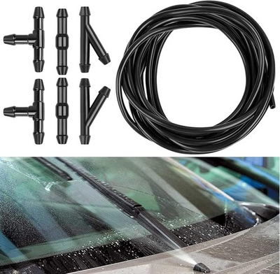 #ad #ad Windshield Washer Hose Kit 3 Meter Washer Fluid Hose with 6 Pcs Hose Connectors $9.65