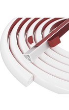 3/4 Inch Flexible Quarter Round Molding, Peel and Stick Rubber Floor Trim, Qu...