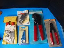 Coaxial Cable Stripper Tool RG6 RG11 RG58 RG59 Wire  Crimper Lot