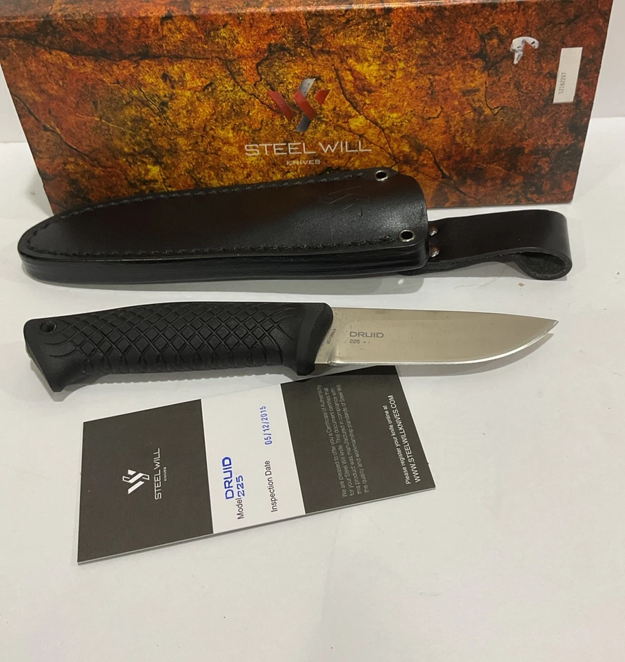 Cuchillo de hoja fija Steel Will Druid 225, punto de caída 9Cr18MoV nuevo en caja Foto 3 de 4
