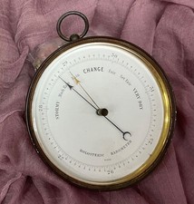 *Antique Naudet Paris Holosteric Barometer French Late 19c