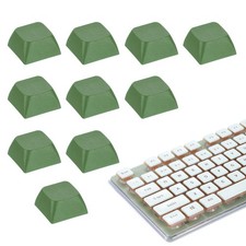 10Pcs XDA Profile Keycap Set PBT Mechanical Numeric Keypads, Dark-Green