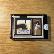 2024 Panini Three and Two Josh Knoth Prospect Jersey Auto /5 Brewers Sick Patch!