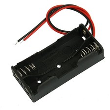 Black Plastic Battery Case Holder Wire 2 x 1.5V AAA K2W46656 1.98 per battery