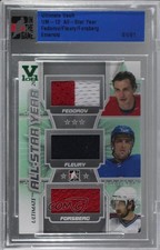 2012 ITG Ultimate Memorabilia 12th Edition 1/1 Sergei Fedorov Theoren Fleury 0c3