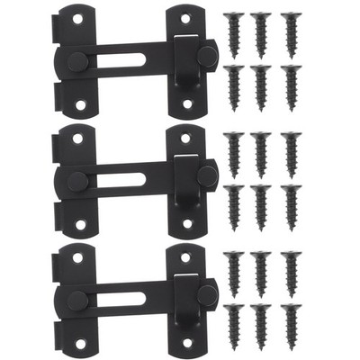  3 Sätze Edelstahlflips Latch Security Door Flips Lock Bolt Latch Flips Lock mit