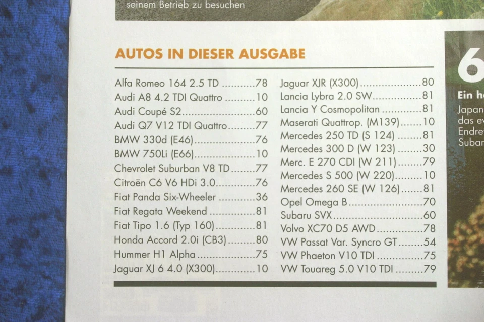 Youngtimer 7/21 Audi A8 S2 BMW 750 Il Omega B VW Passat Ford Capri Subaru Svx - Immagine 3 di 3