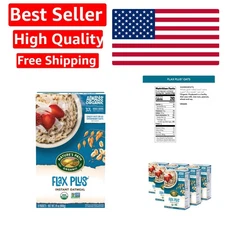 Organic Flax Plus Instant Oatmeal Pack of 6 - 14 oz Whole Grain Nutrition