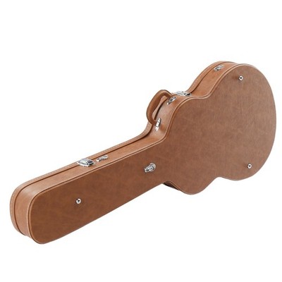 Ktaxon Wooden Guitar Case Fits 335 Style Semi-Hollow Electric Guitars + 2 Straps