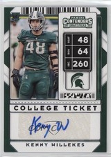 2020 Panini Contenders Draft Picks College Ticket Kenny Willekes #227 Auto 8rw
