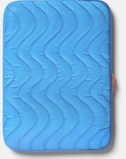 Heyday Bright Blue Puffy Tablet/Laptop Sleeve Up to 14 Orange Zipper Travel