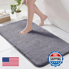 Exclusivo Mezcla Bathroom Rugs Mat 24x47, Extra Soft Non Slip Absorbent Water Mi