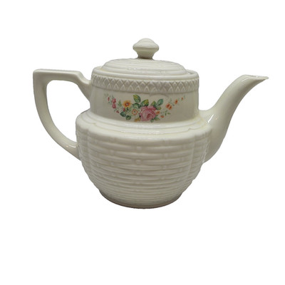 Hall Superior Enterprise Aluminum Co Floral Pattern Drip O Lator Tea Coffee Pot