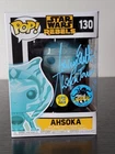 🔥Funko Pop! Star Wars REBELS: Ahsoka #130 Glow Signed Ashley Eckstein No Coa🔥