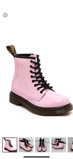 Dr. Martens Pink Air Wair  Leather Boots girls size 3