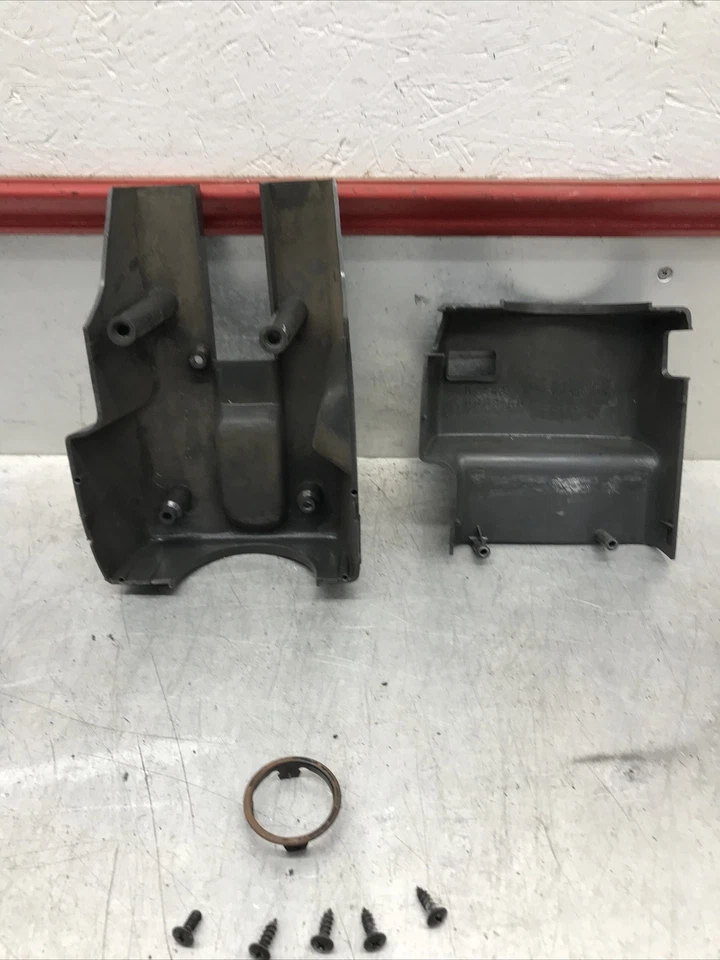 1986-1993 MAZDA B2200 B2600 STEERING COLUMN COVER SHELL BEZEL TRIM GRAY OEM - Image 4 of 4