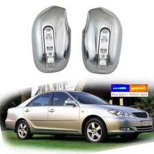 Fit For Toyota Camry 2002-2005 Chrome Car Side Door Mirror Covers With Led Light