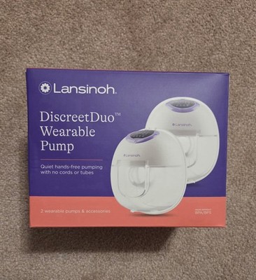 Lansinoh DiscreetDuo Wearable Electric Breast Pump Hands Free Pumping
