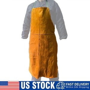 Condor Welding Bib Apron, Cowhide Leather, 36 in L, 24 in W, Fixed Condor Welding Bib Apron, Cowhide Leather, 36 in L, 24 in W, Fixed