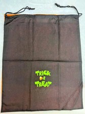 o'o'o . Halloween Costume Accessory . TRICK or TREAT BAG . Cloth w/ Draw Strings