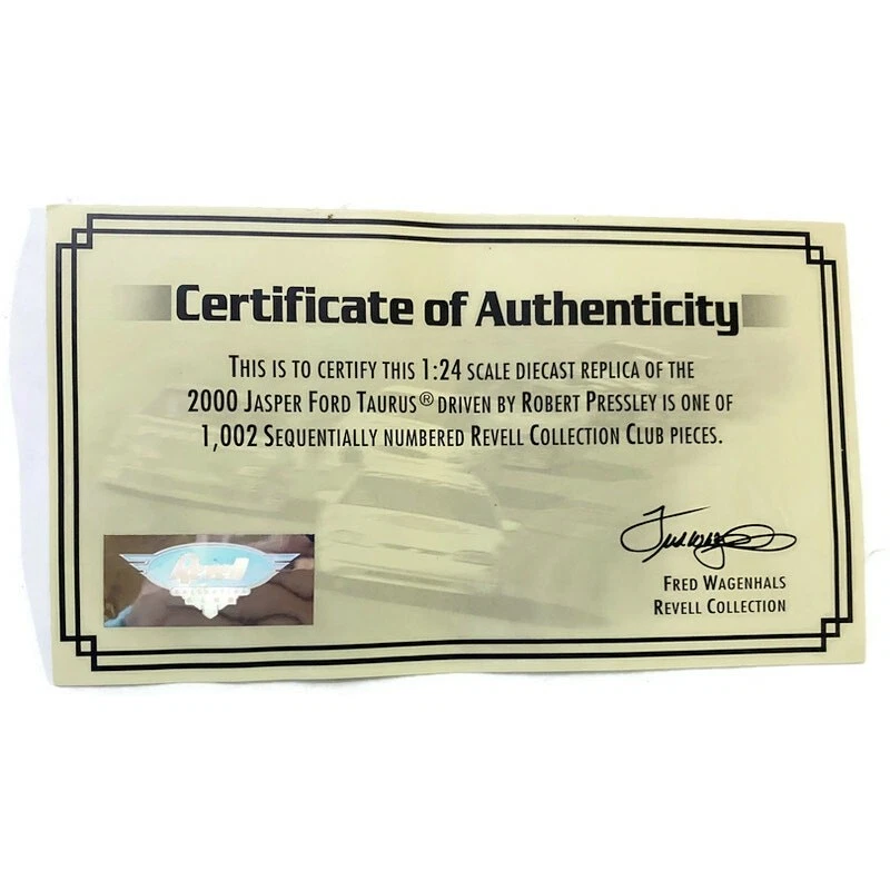 NASCAR Robert Pressley #77 Modelo Coche de Carreras Escala 1:24 Colección Revell Nuevo Foto 3 de 4