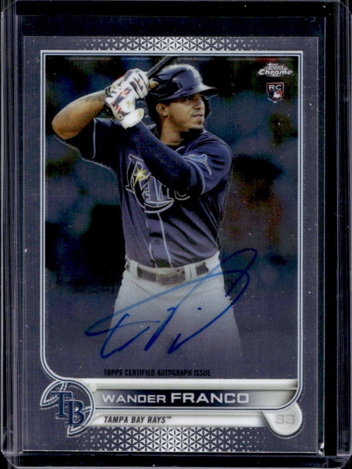 2022 Topps Chrome Wander Franco Auto RC #RA-WF Rays Rookie